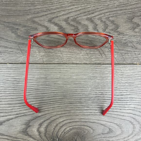 Polaroid PLD D372 733 140 Women's Peach Red Eyeglass Optical Frame w/ Case - Picture 9 of 10